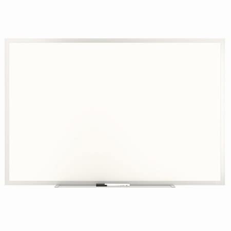 Tru Red Melamine Dry Erase Board, 36in x 24in, White Surface, Gray/Natural Aluminum Frame TR59355