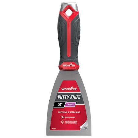 Wooster 3" Wooster 8752 Wooster Flexible Putty Knife, Stainless Steel 8752