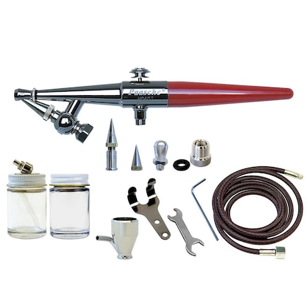 Paasche Single Action Set .45, .65, & 1.05mm heads & 1/8BSP Adapter HS-3AS