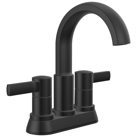 Delta Albion Two Handle Centerset Bathroom Faucet Matte Black 25855LF-BL