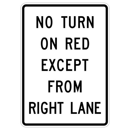 Sign Solutions Usa Traffic Sign, 30 in Width, Aluminum Sign, Vertical Rectangle DUS10DWT3042R10-11C