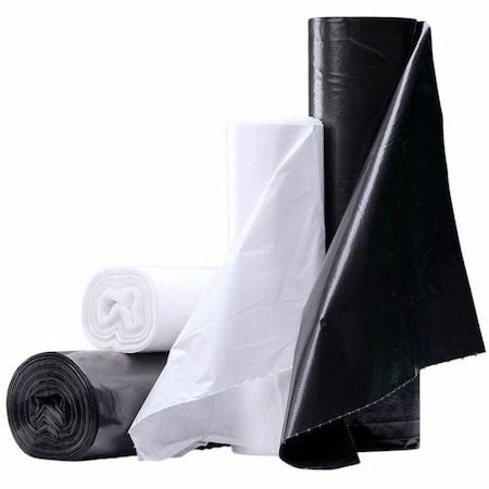 Integrated Bagging Systems 30 gal Trash Bags, 30 in x 37 in, Heavy-Duty, 16 microns, Clear, 500 PK S303716N