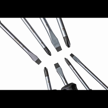 Sunex Phillips & Slotted Magnetic 8 Piece Screwdriver Set In Eva Foam SXCSDS8