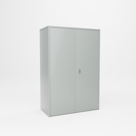 Pucel Heavy Duty Storage Cabinet, 48 in W x 72 in H x 24 in D, Gray HDSC-4872-24-4