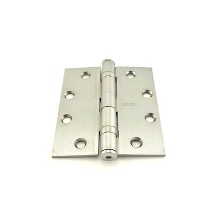 Best Hinges 4-1/2in x 4in Steel Full Mortise Ball Bearing Standard Weight Square Corner Hinge # 063416 FBB179412426D