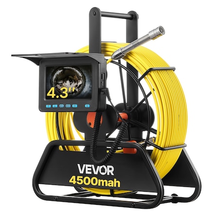 Vevor Sewer Camera 164ft 4.3-inch Drain Inspection Camera IP68 Waterproof 6 LEDS WP9602B