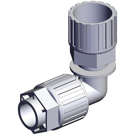 Smc High Purity Tube Fitting, Union, PFA LQ3E5A-S