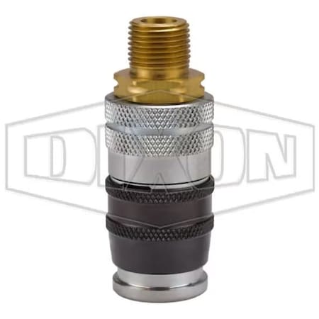 Dixon Parker by E-Z-mate Industrial Quick Disconnect Coupler, 3/8-18 Nominal, Quick Disconnect Coupler x DC25SE