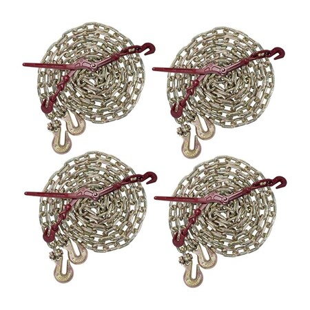Mytee Products 5/16in Chain Binder Kit, (4) 5/16 3/8in G70 binder & (4) 5/16in x 16ft Chain w..., 4PK 51616CHLBx4