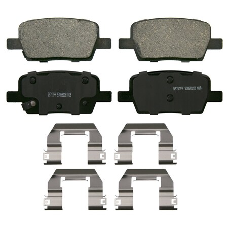 Wagner Brake QuickStop Rear Disc Brake Pad Set Ceramic,  ZD1877