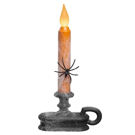 Xodus Innovations Halloween Wind Candle Decor, 8-1/2 in H, Plastic, Black/Orange, Indoor HW1215