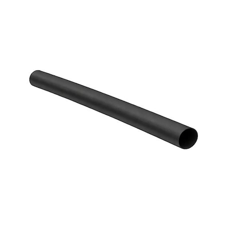 Zoro Select Heat Shrink Tubing, Black, 6 in, PK5 ST2.0BK-6-5pk