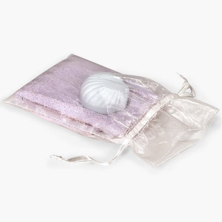 Nashville Wraps Ivory Organza Favor Bags, 6x10, 10PK B95302