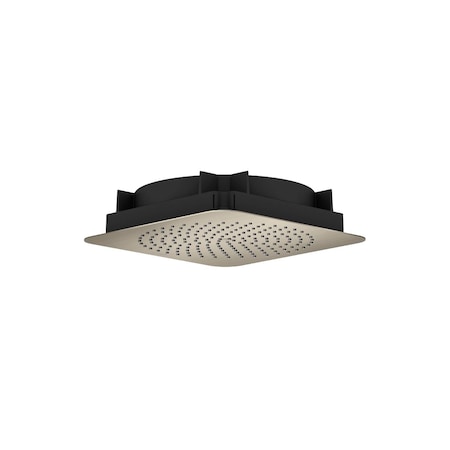 Axor Citterio C Showerhead 270 Square 1-Jet Flush Ceiling, 2.5 GPM in Brushed Nickel 28795821
