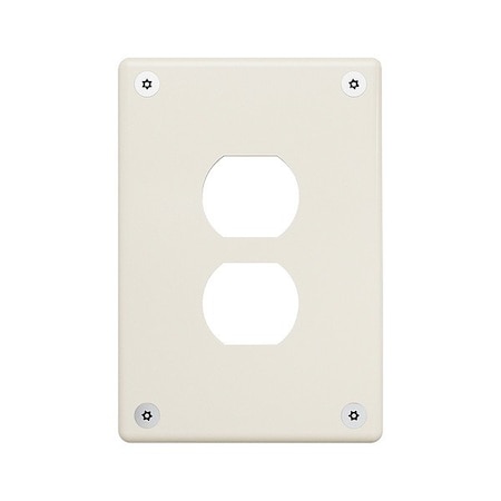 Legrand Wall Plate, 3.74" W, Steel, Ivory WSP01D1IVYPS