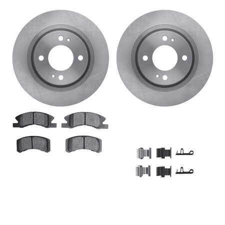 Dynamic Friction Co DFC Brake Rotor with 5000 Brake Pads and Hardware Kit 6512-72323
