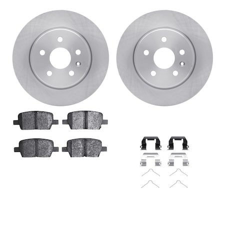 Dynamic Friction Co DFC Brake Rotor with 5000 Brake Pads and Hardware Kit 6512-65123