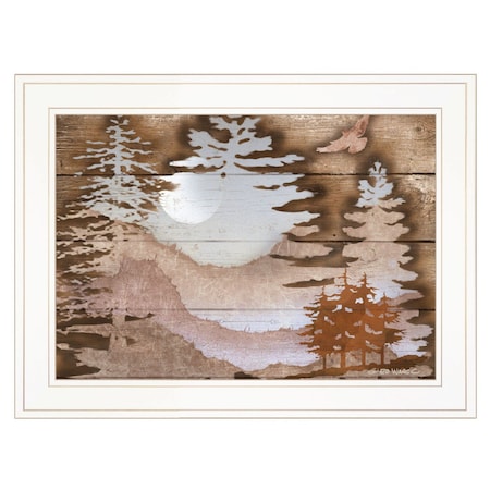 Homeroots Great Outdoors II 2 White Framed Print Wall Art 406852