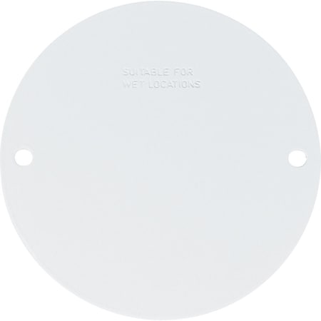 Southwire Round Weatherproof White Blank Cover WRCWB-UPC