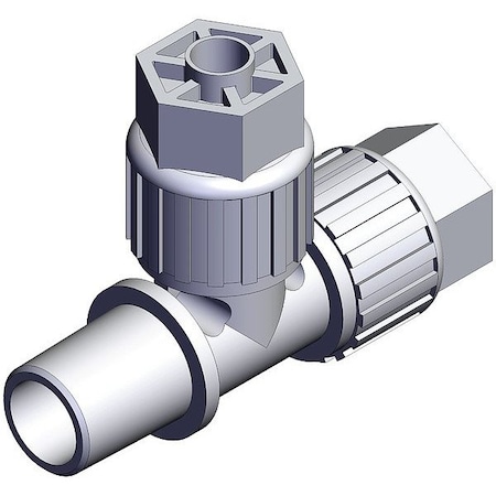 Smc High Purity Fitting, Adapter, PFA, Tee LQ3R2B-MN