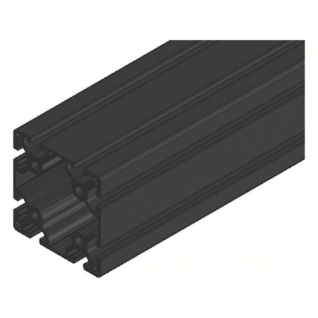 Faztek 3" x 3" T-SLOT BLACK 144" 15QE3030L-BLK-144