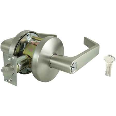 Prosource Entry Lever, Stainless Steel, Lever Handle, Stainless Steel, Commercial, 2 Grade Y360CV-PS