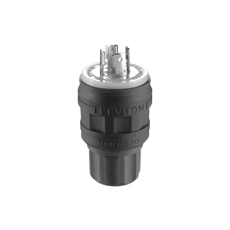 Leviton Industrial Grade Wetguard Plug 20 Amp, 277/480 Volt 3PY 26W82-B