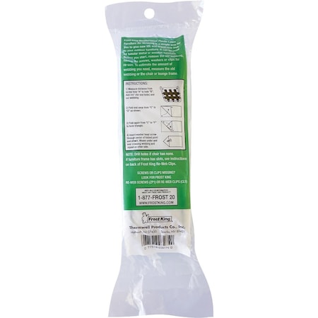 Frost King Blue 39 Ft. L. Outdoor Chair Webbing PW39W