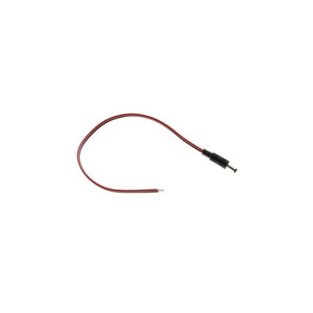 Cable Wholesale DC Power Plug to 19AWG Bare Wire, DC Male to Open Ends, 1 foot 10W1-44101