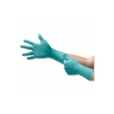 Ansell N89 Disposable Gloves, Nitrile, 7.5 mil Finger, Large, Green, 10PK 012-N893