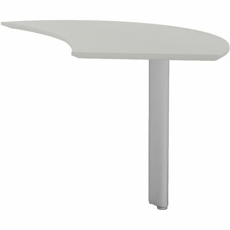 Mayline Curved Desk Medina Curved Desk Extension, 47" W, 28" D X 29-1/2" H, 47" W X MNEXTRTSS