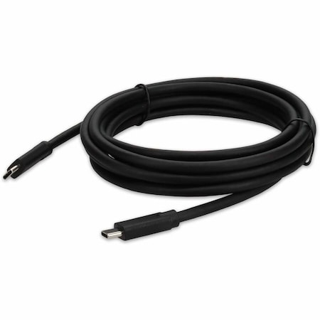 Add-On AddOn 5-Pack of 1m USB C 3.1 Male to Male Black Cables USBC32USBC1MB-5PK