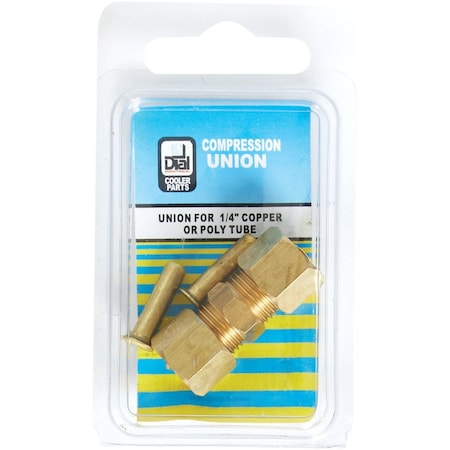 Dial Mfg Dial 1/4'' Brass Compression Union 9329