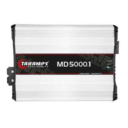 Taramps 5000 Watt Mono Car Audio Amplifier w/2-ohm capability w/built-in Low High Pass Filters and Bass Boo MD5000.2