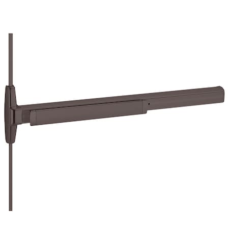 Von Duprin Grade 1 Surface Vertical Rod Exit Device, Narrow Stile Pushpad, 48in, Exit Only, Less Trim, Hex Key 3527AEO 4 313