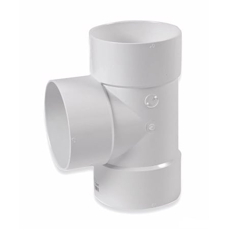 Plastic Trends NDS Schedule 35 6 in. Hub each X 6 in. D Hub PVC Straight Tee 1 pk 6P01