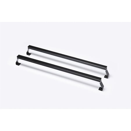 Putco Bed Rails, For Use With Putco VentureTEC 184500 Bed Rack; 36 Inch Length; Black; Aluminum; With 8 185735