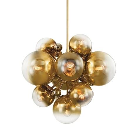 Corbett Lighting Kyoto 13 Light Chandelier 36 In. Vintage Polished Brass 427-36-VPB