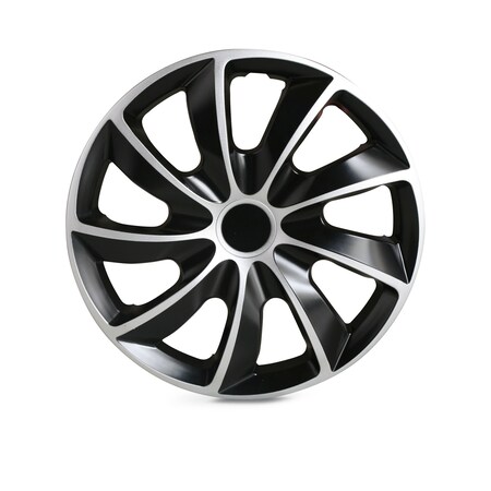 Altertrim 16 in Univ Hubcaps, Snap-On, (Slvr & Blk Lacq), 4PK CHB-5084-DP-16