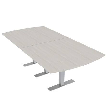 Skutchi Designs 8ft Arc Rectangle Conference Table With Power | Harmony Series | Person Meeting Room Table HAR-AREC-48X96-T-K458-NA