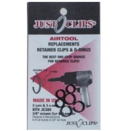 Just Clips .38 Anvil Retainer Clip Refill Kit, 12PK JSC380-12