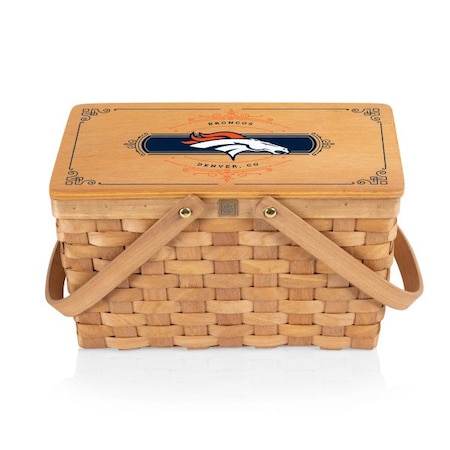 Picnic Time Family Of Brands Denver Broncos - Poppy Personal Picnic Basket, (Beige) 124-00-299-106-2