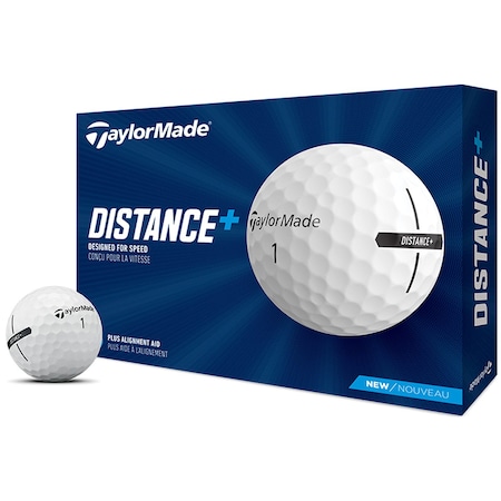 Taylormade Distance+ 21 White Golf Balls - 1 Dozen N7608601 | Zoro