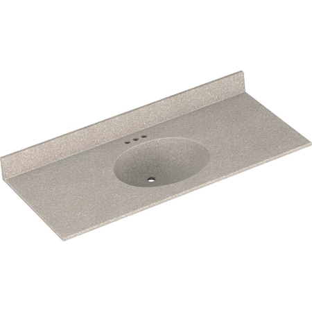 Bertch Oasis 49''x22'' Cast Polymer Starlight Vanity Top with Oval Bowl OL-9-3-NOB4922