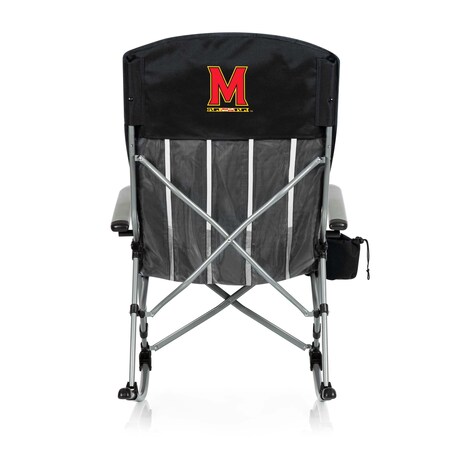 NCAA Maryland Terrapins Outdoor Rocking Camp Chair - XL Heavy Duty Camping Chair