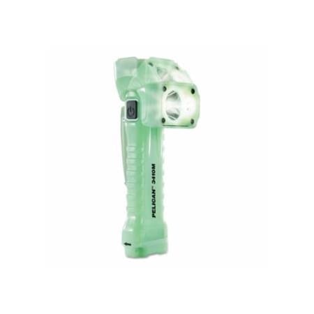 Pelican 3410 LED Flashlight, 3 Batteries, AA, 653 lm, Green 562-034100-0302-247