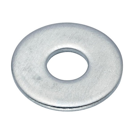 Zoro Select Flat Washer, For Screw Size #10 , Aluminum Plain Finish, 5 PK WASB#10RAL