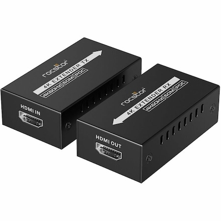 Rocstor TRUEREACH 4K at 60HZ HDMI EXTENDER OVER ETHERNET CABLE - 4K 60HZ UP TO 196FT 60M Y10G013-B1