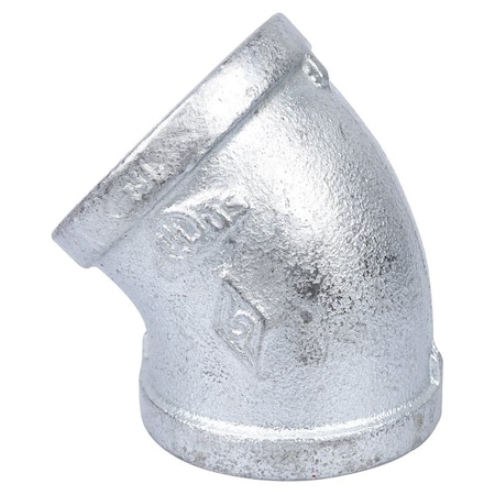 Prosource Exclusively Orgill Pipe Elbow, 2 in, Threaded, 45 deg Angle, SCH 40 Schedule, 300 psi Pressure 4-2G
