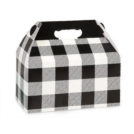 Nashville Wraps Buffalo Plaid Black Gable Box, 9.5x5x5, 6PK BPBWGB